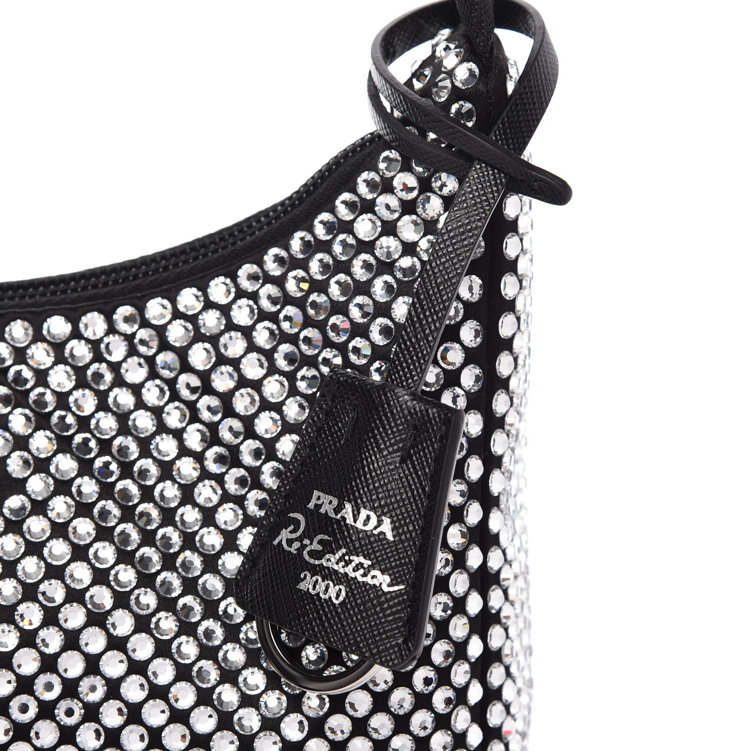 Prada Satin Crystal Mini Re-Edition 2000 Bag Cristal 11 of 12