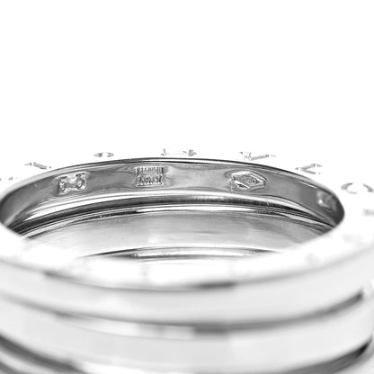 Bulgari 18K White Gold B.Zero1 2 Band Ring 53 6.25 5 of 6