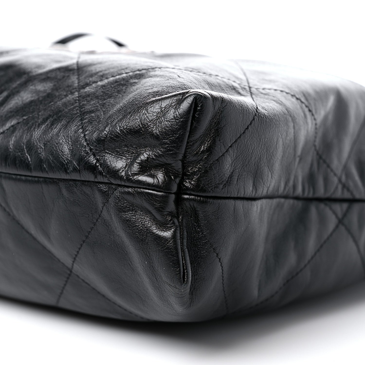 Chanel Shiny Calfskin Quilted Chanel 22 Black 10 of 11