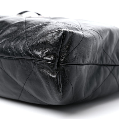 Chanel Shiny Calfskin Quilted Chanel 22 Black 10 of 11