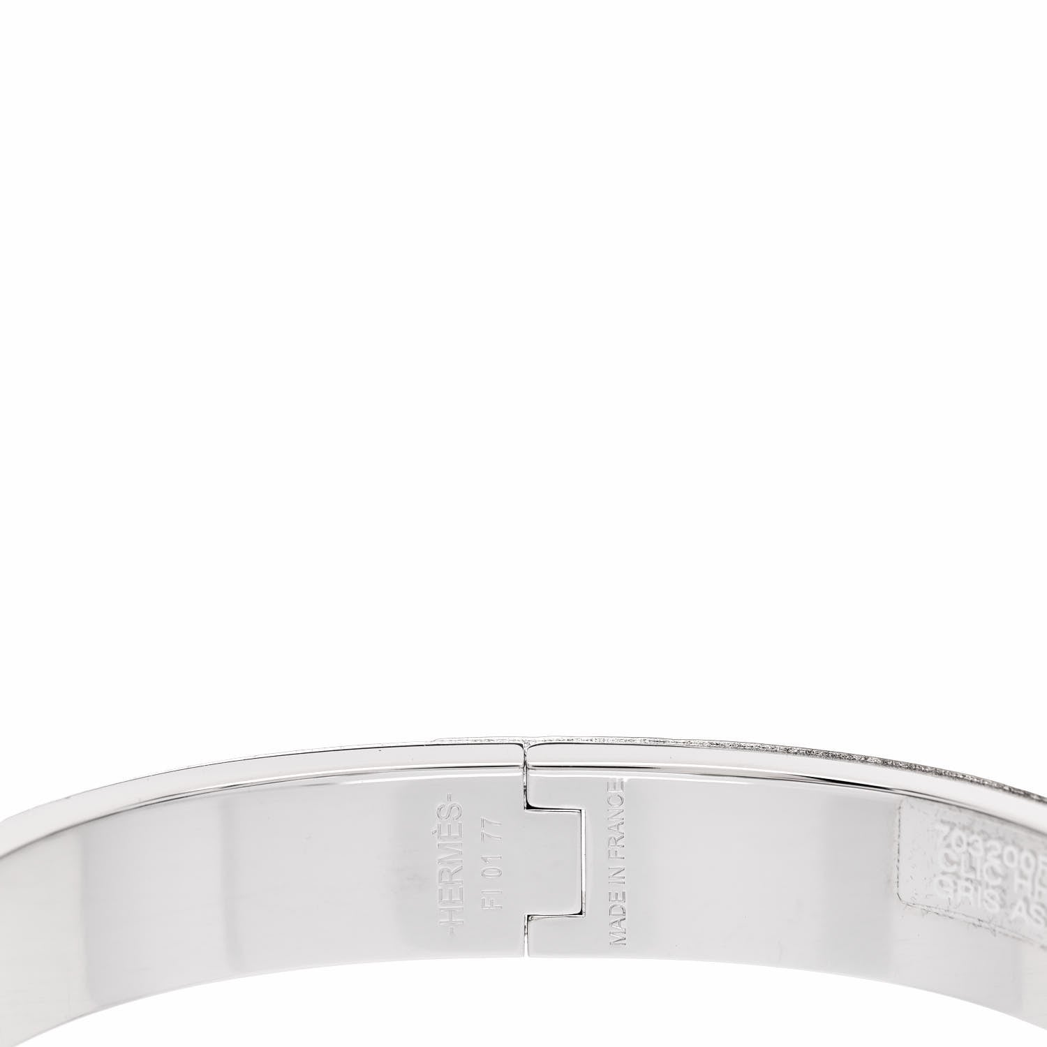Hermes Matte Enamel Narrow Clic Clac HH Bracelet PM Etain 4 of 5