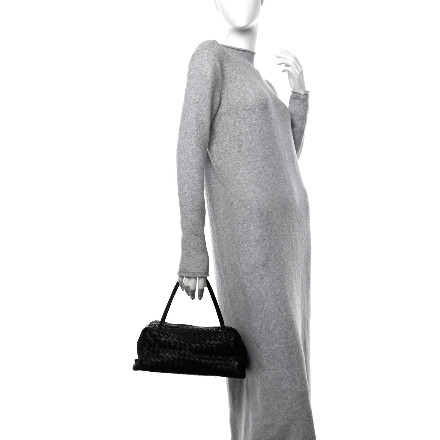 Bottega Veneta Nappa Intrecciato Satchel  Black 2 of 10