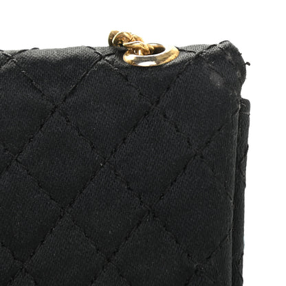 Chanel Grosgrain Quilted Micro Flap Bag Black 9 of 11