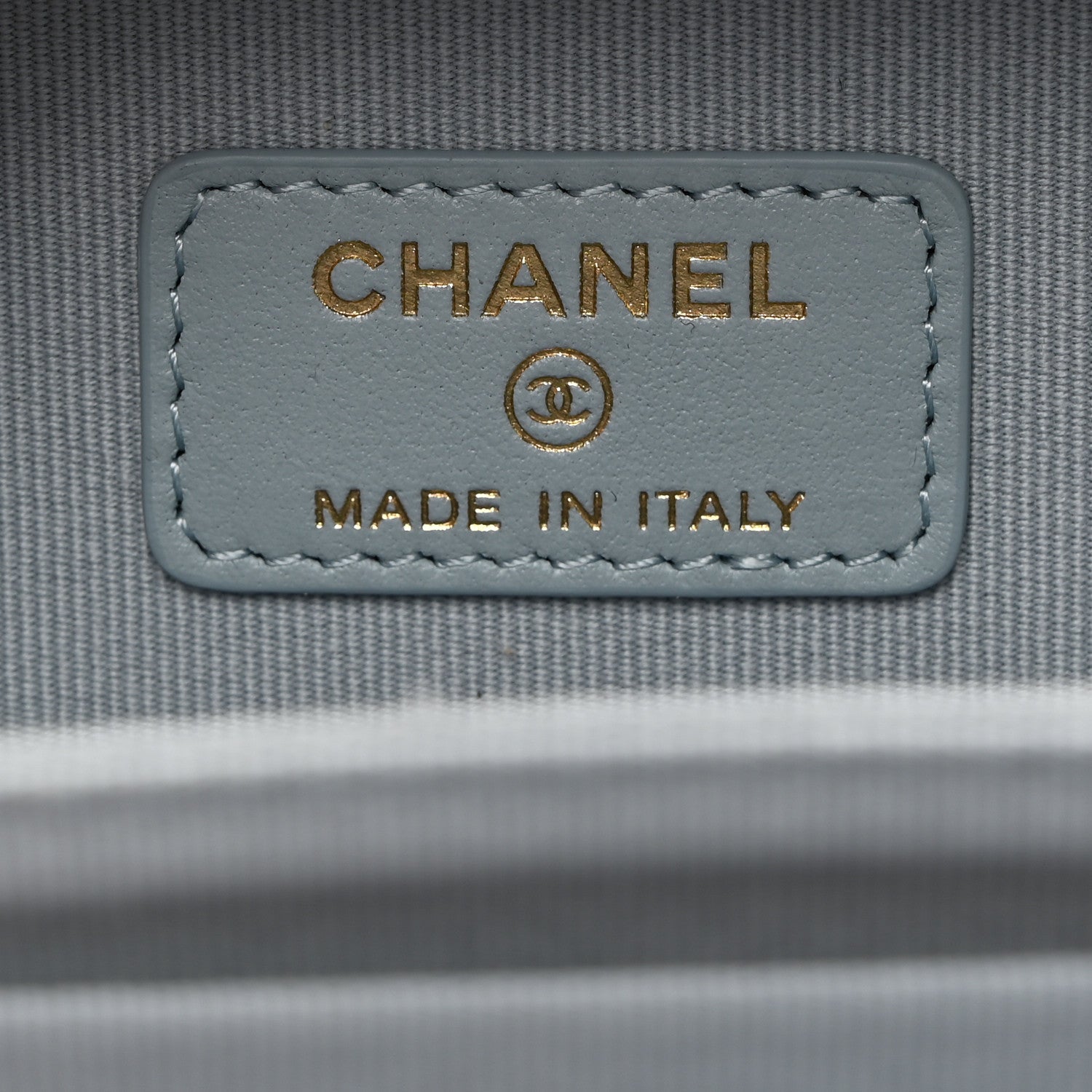 Chanel Caviar Quilted Small Top Handle Vanity Case Light Blue 7 of 12