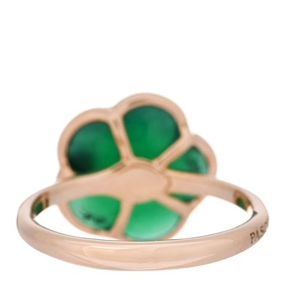 Pasquale Bruni 18K Rose Gold Diamond Green Agate Petit Joli Ring 54 6.75 4 of 6