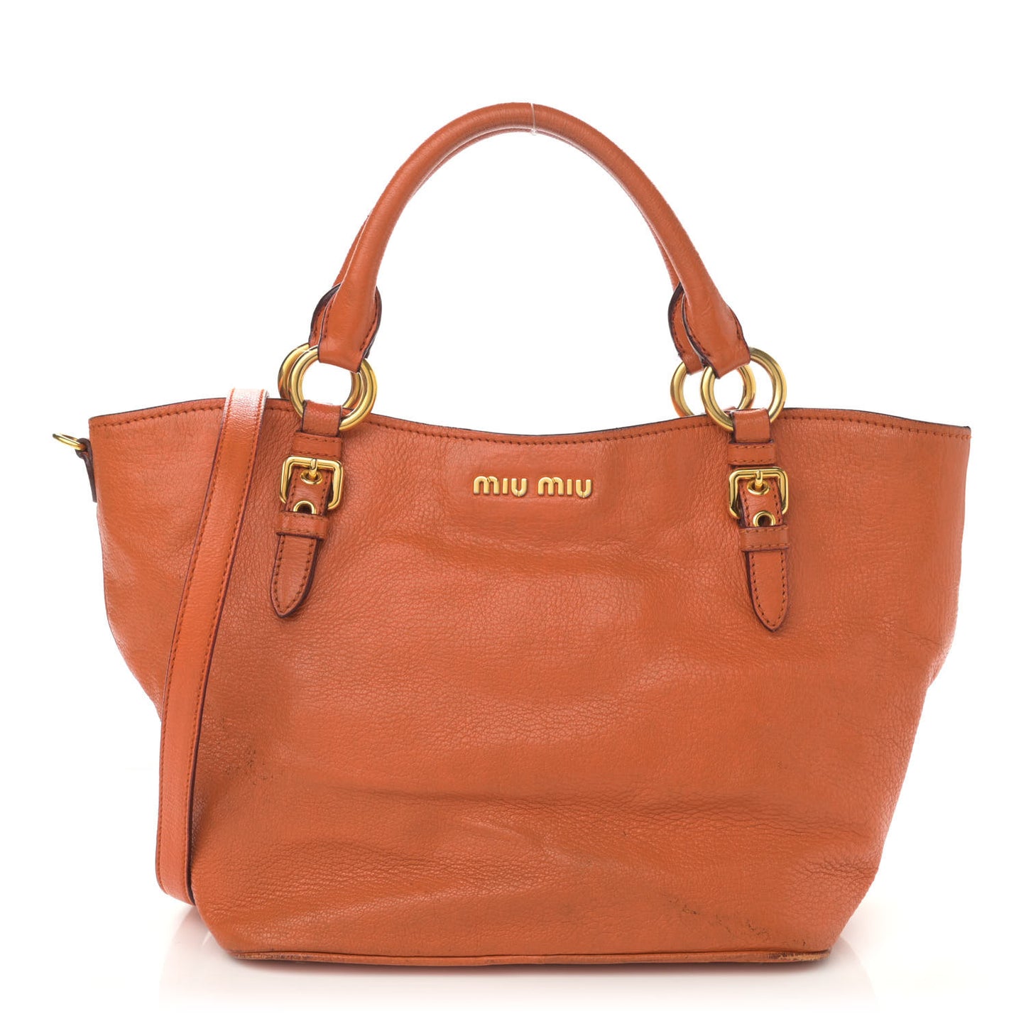 Goatskin Madras Zip Tote Papaya