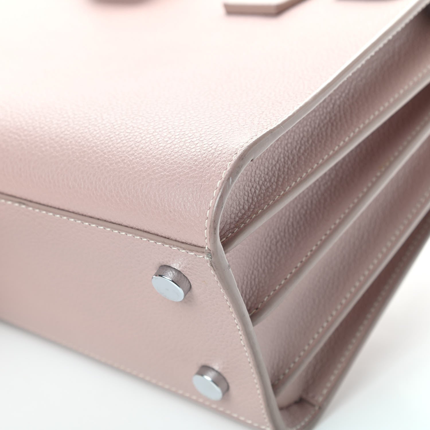 Saint Laurent Grained Calfskin Baby Sac De Jour Antique Rose 10 of 16