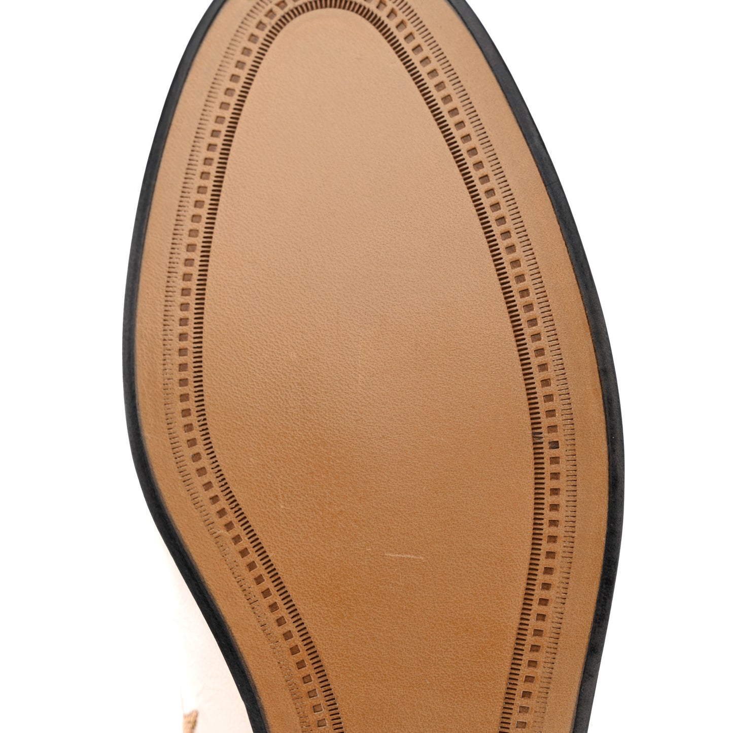 Goatskin Bee Star Embroidered Womens Jordaan Loafers 36.5 Mystic White