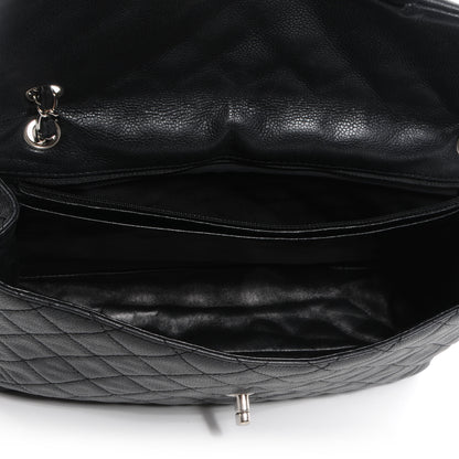 Chanel Washed Caviar Maxi Single Flap Black 5 of 7
