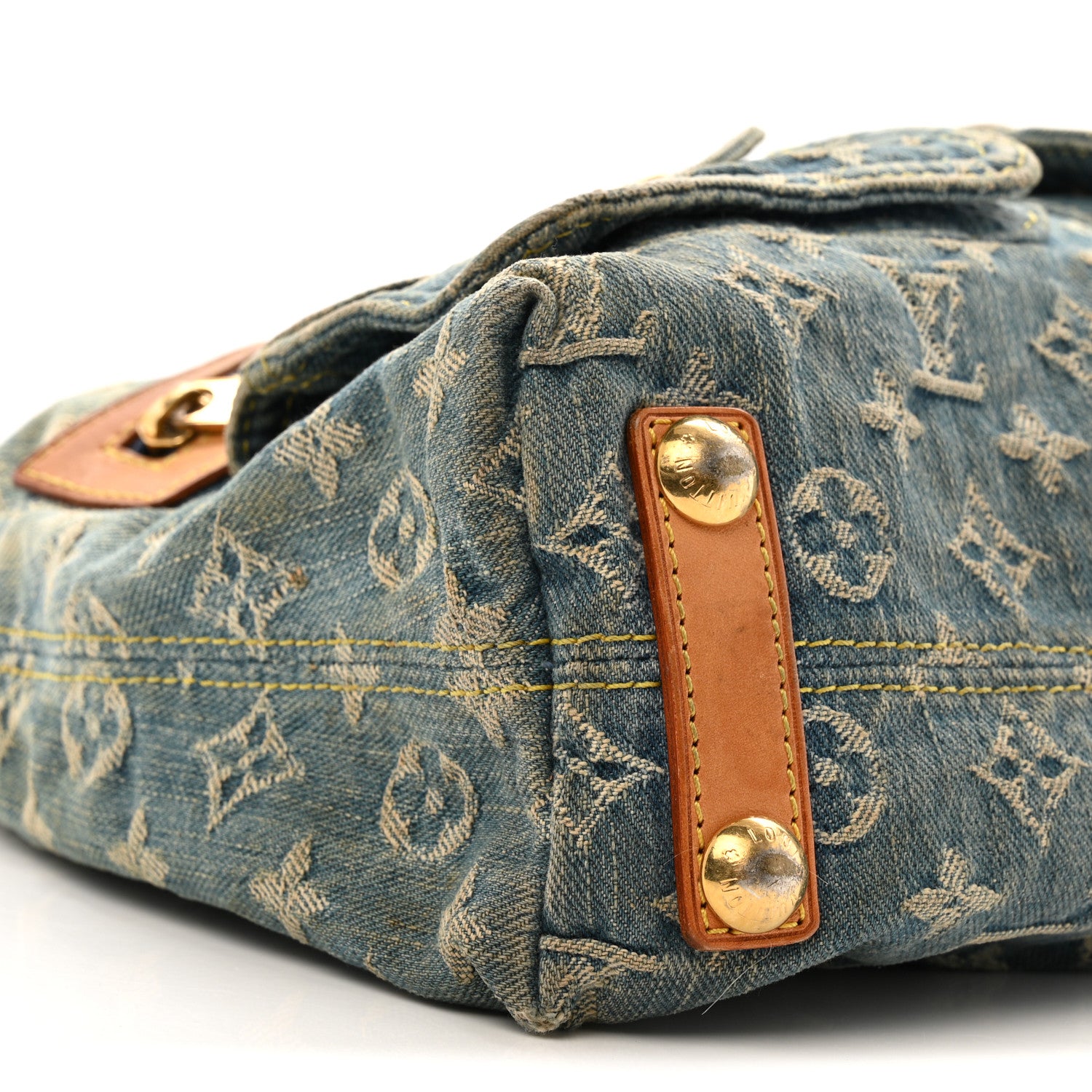 Louis Vuitton Monogram Denim Baggy PM Blue 9 of 14