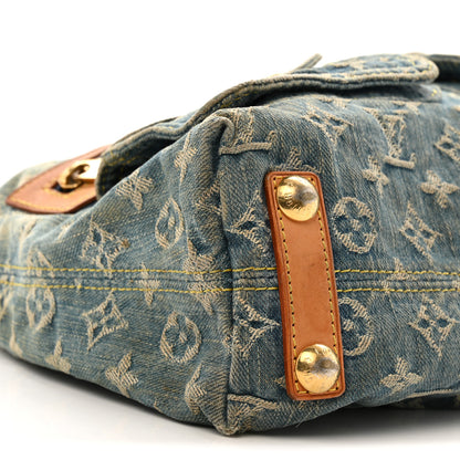 Louis Vuitton Monogram Denim Baggy PM Blue 9 of 14