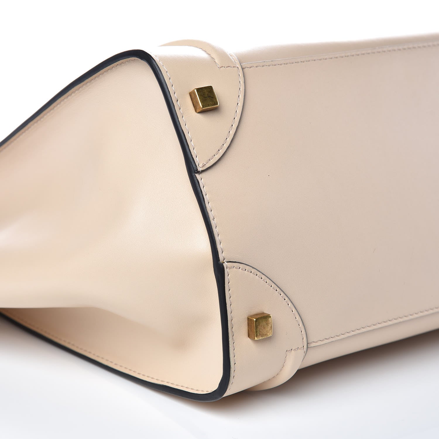 Celine Satin Calfskin Mini Bi-Color Luggage Powder Black 10 of 12