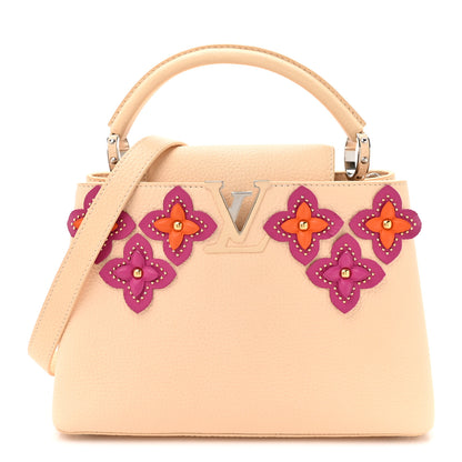 Louis Vuitton Taurillon Mechanical Flowers Capucines BB Dune 1 of 13