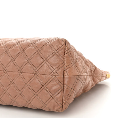 Marc Jacobs Lacquered Goatskin Quilted Karlie Satchel Brown 9 of 13
