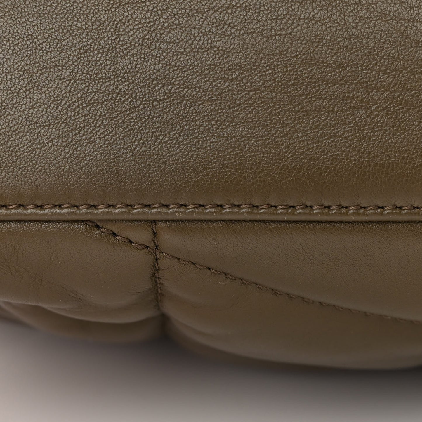 Lambskin Quilted Toy Loulou Puffer Monogram Chain Satchel Seaweed