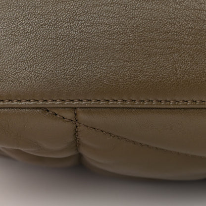 Saint Laurent Lambskin Quilted Toy Loulou Puffer Monogram Chain Satchel Seaweed 11 of 11