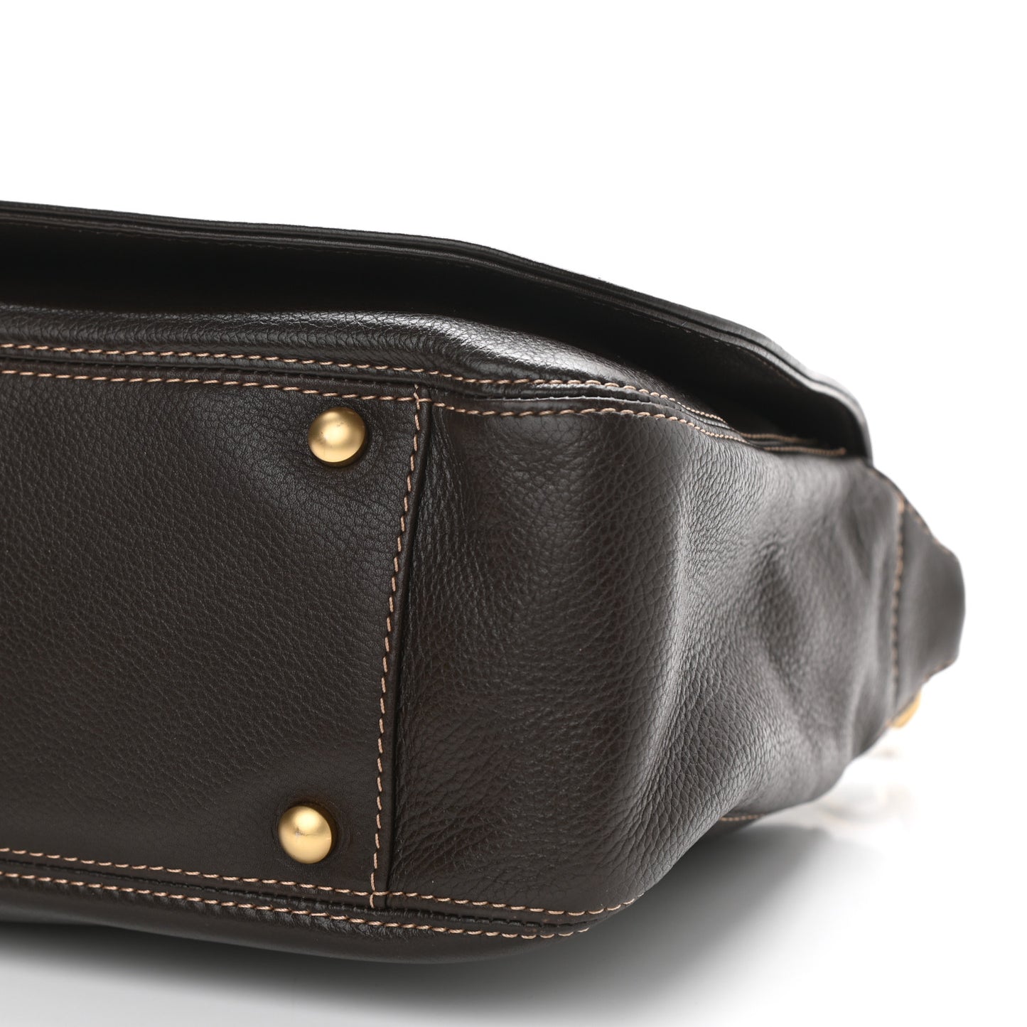 Calfskin Large Satchel Brown