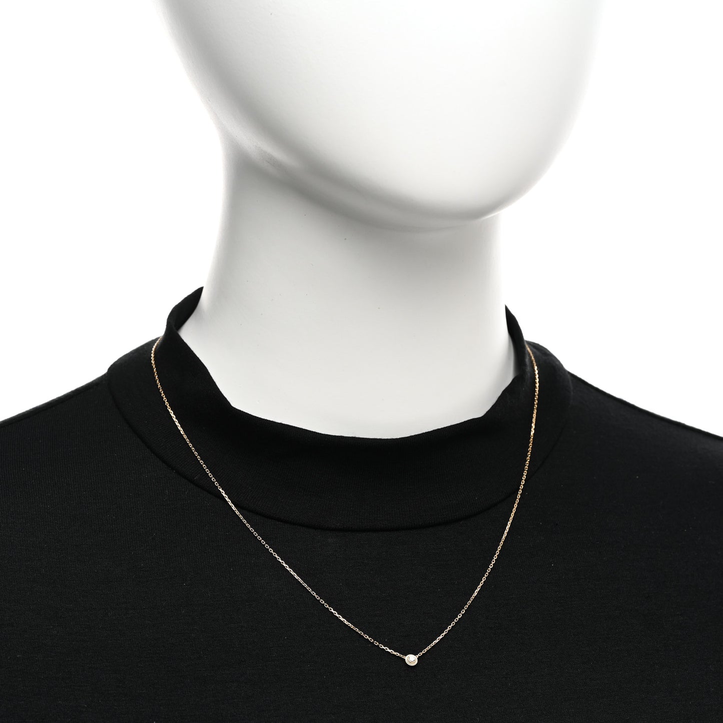 18K Yellow Gold Diamond XS D'Amour Pendant Necklace
