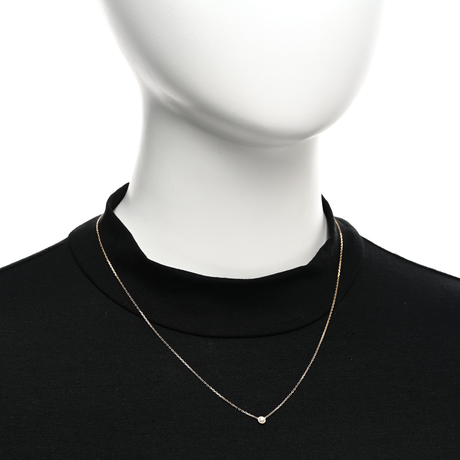 Cartier 18K Yellow Gold Diamond XS D'Amour Pendant Necklace 2 of 5