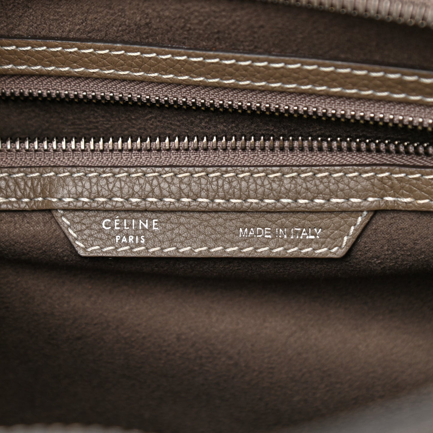 Drummed Calfskin Mini Luggage Souris