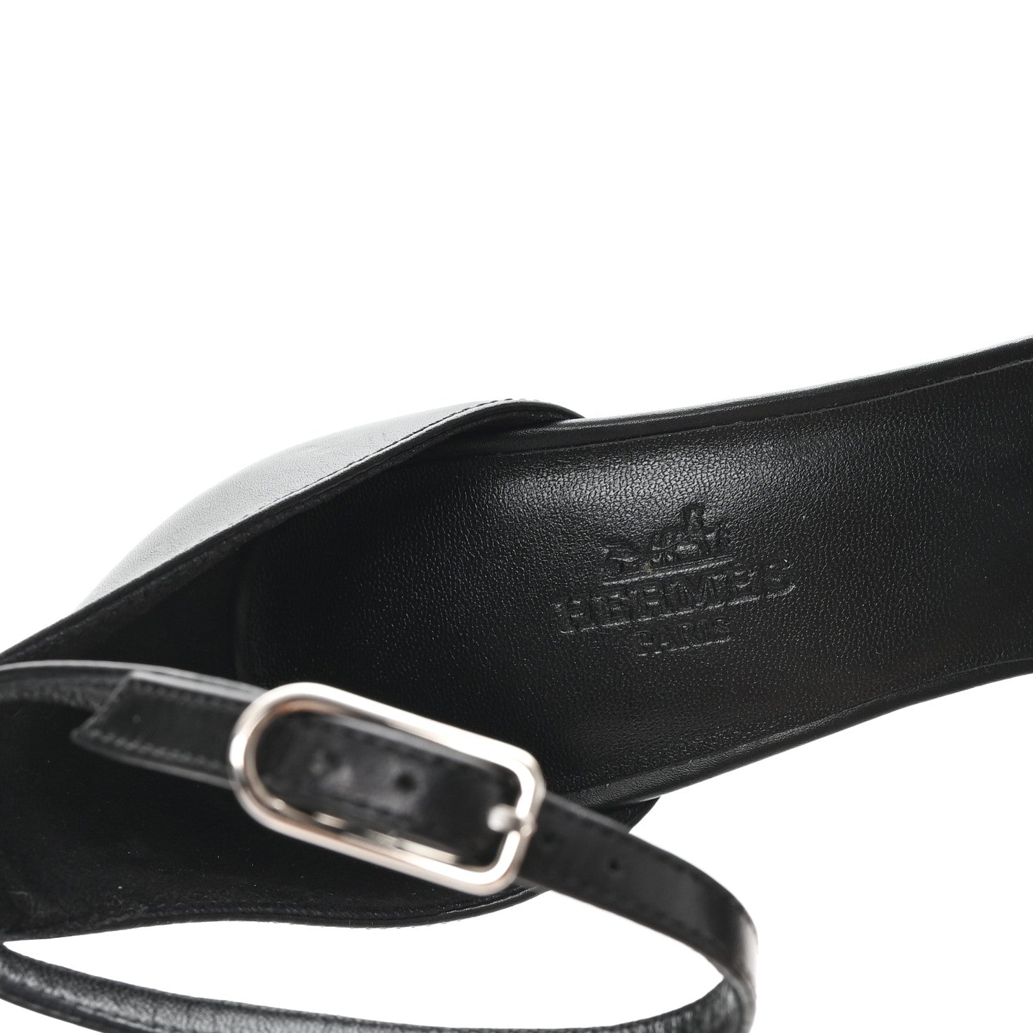 Hermes Calfskin Joy 105 Sandals 37 Black 8 of 11