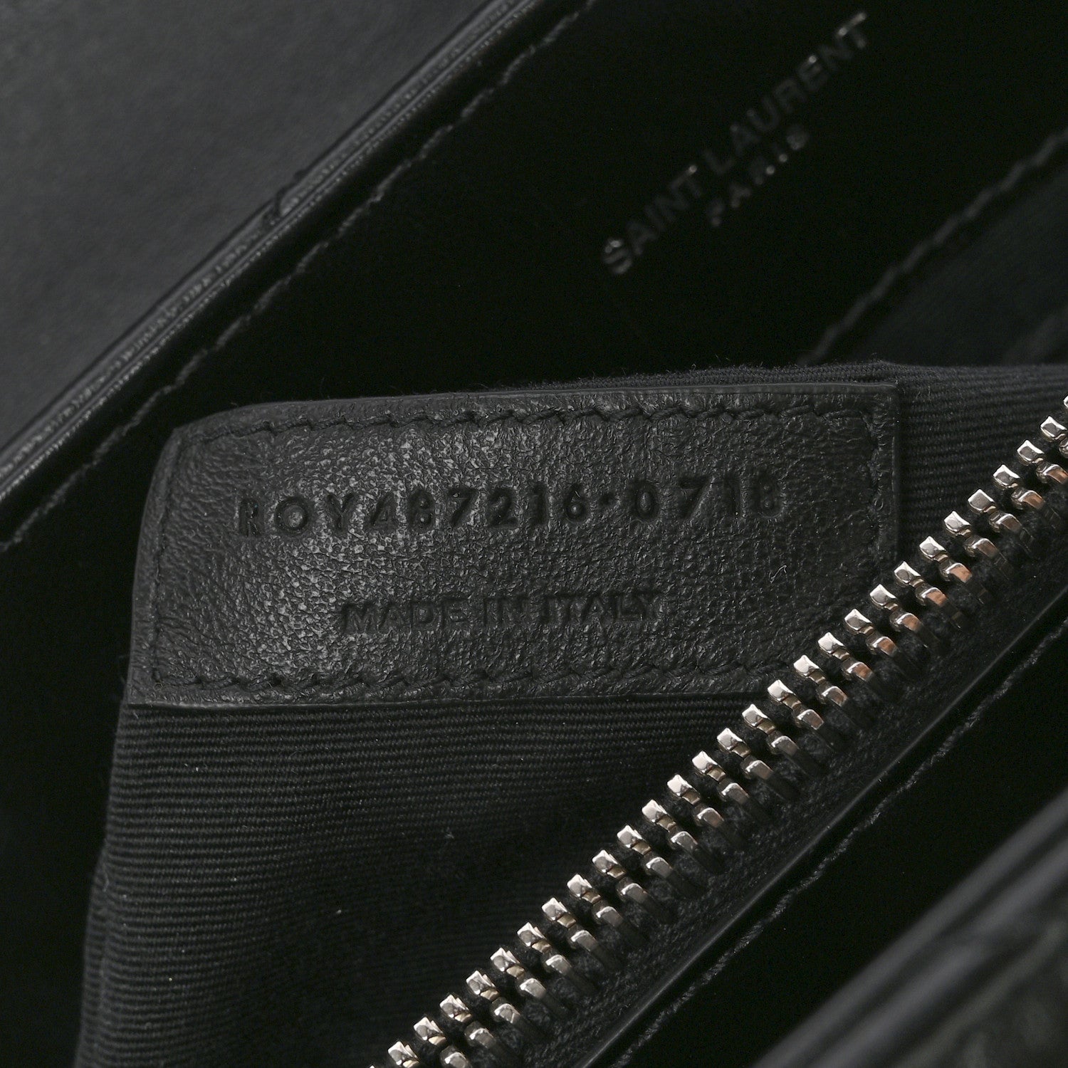 Saint Laurent Calfskin Y Quilted Monogram Medium Loulou Chain Satchel Black 7 of 11