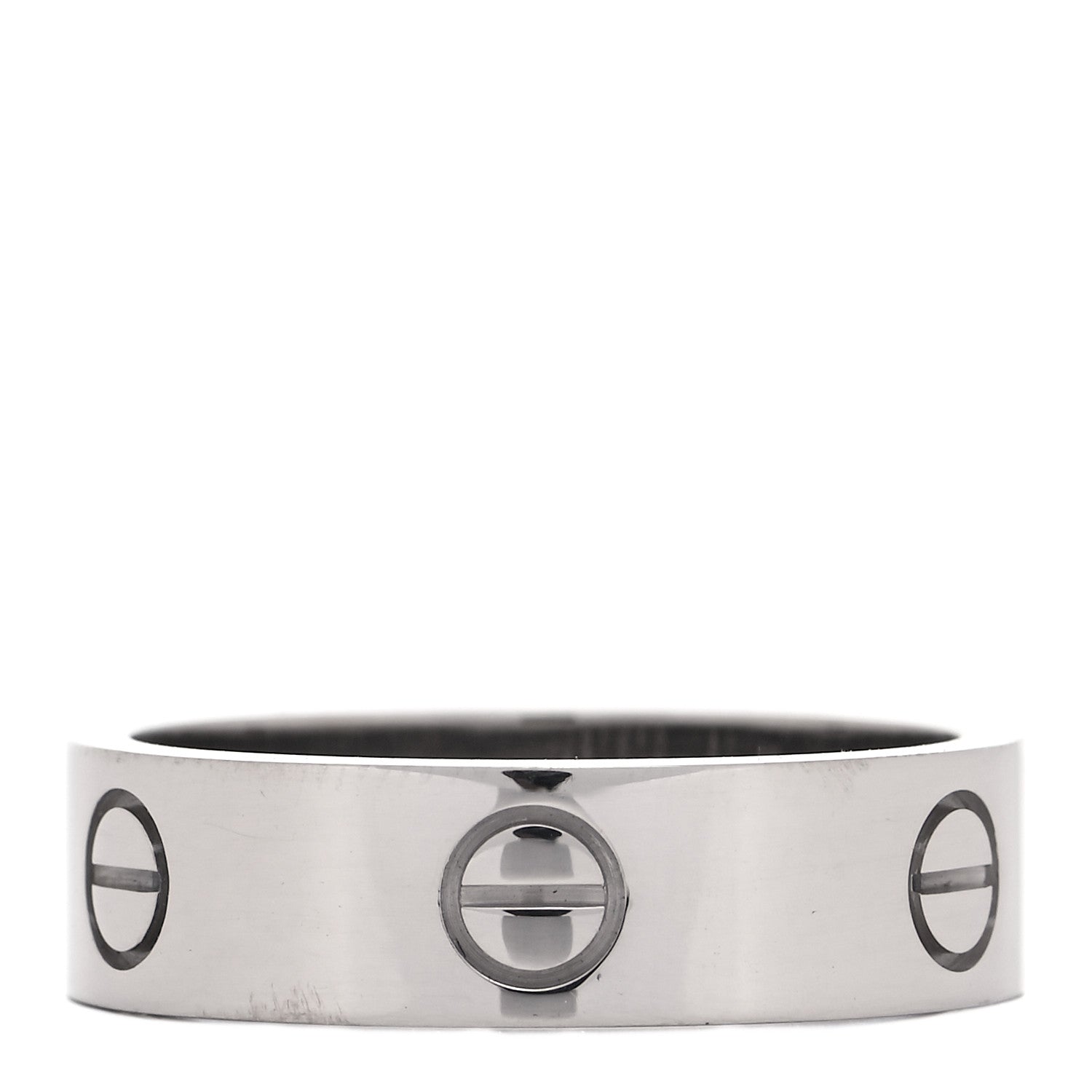 Cartier 18K White Gold 6mm LOVE Ring 60 9 6 of 8