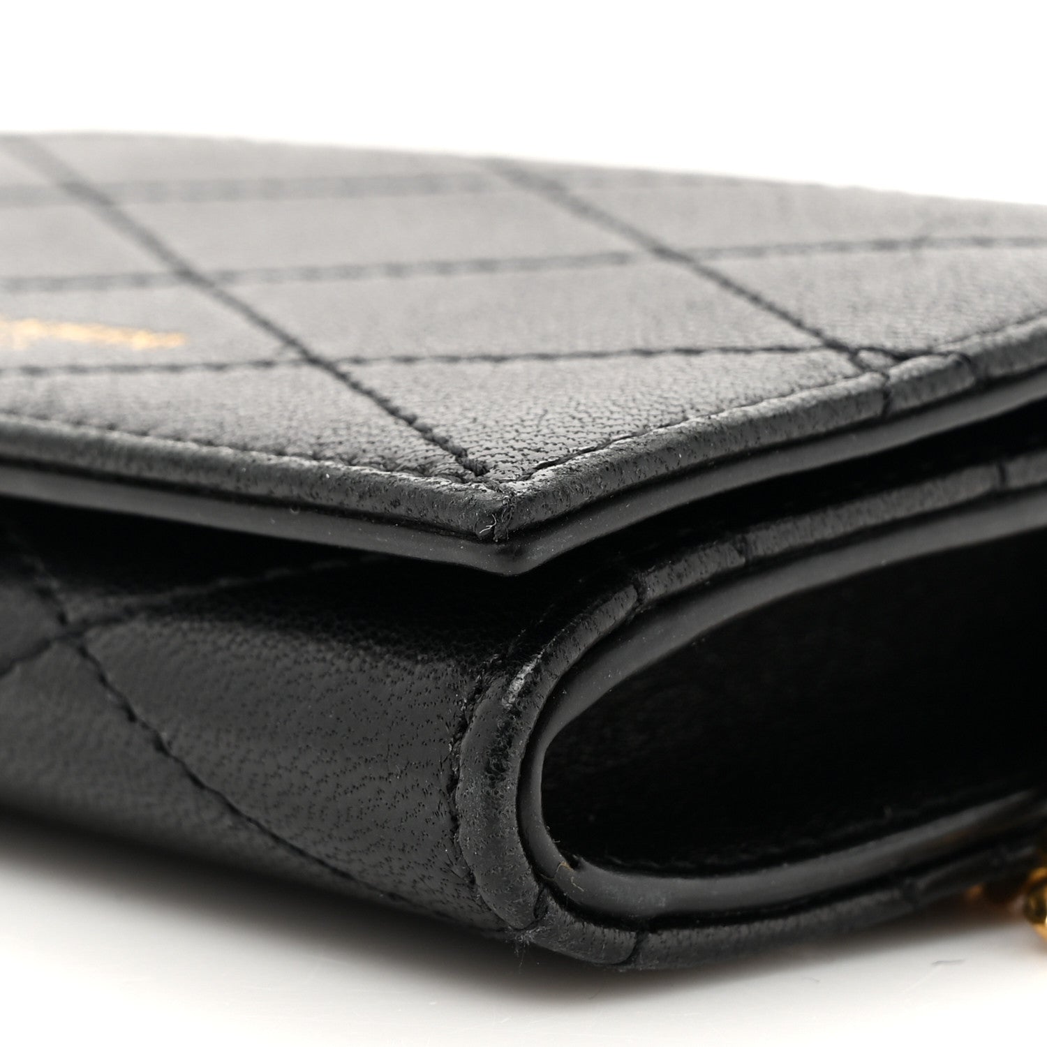 Saint Laurent Lambskin Quilted Monogram Baby Crossbody Bag Black 10 of 14