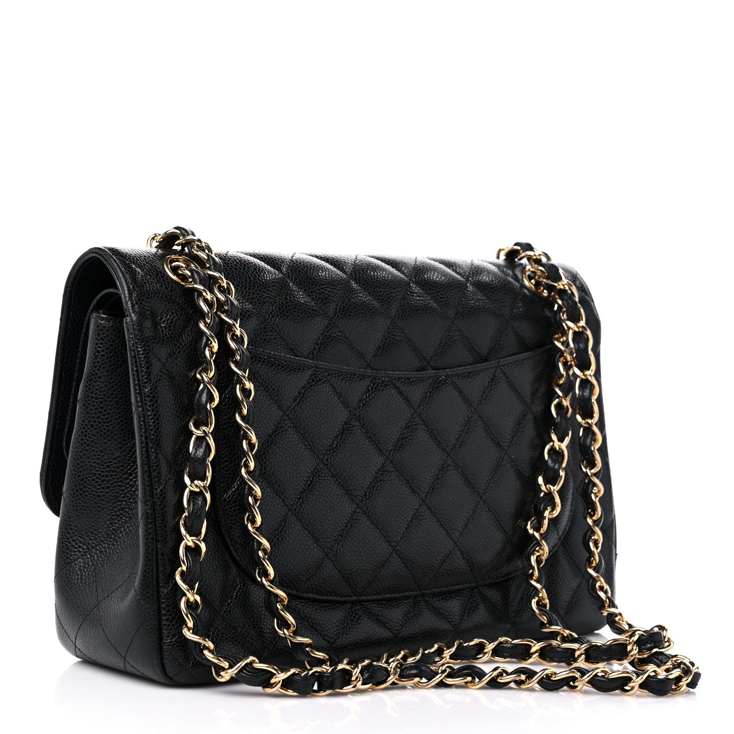 Chanel Caviar Quilted Jumbo Double Flap Black 3 of 15