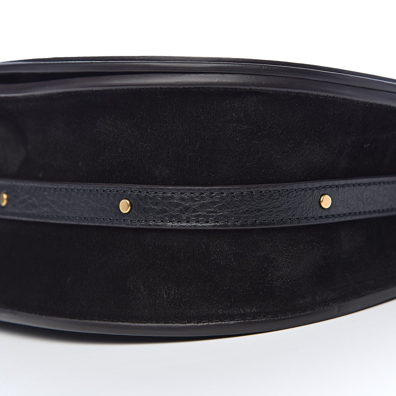 Chloe Calfskin Suede Medium Nile Bracelet Bag Black 11 of 12