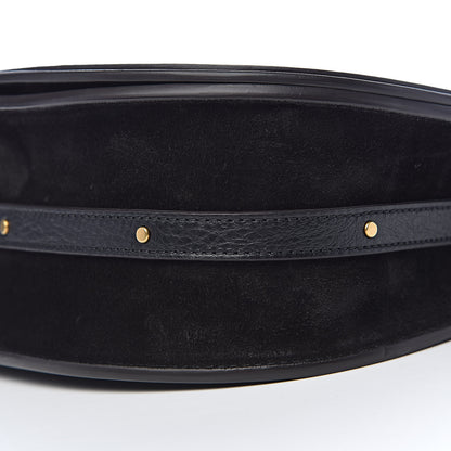 Chloe Calfskin Suede Medium Nile Bracelet Bag Black 11 of 12