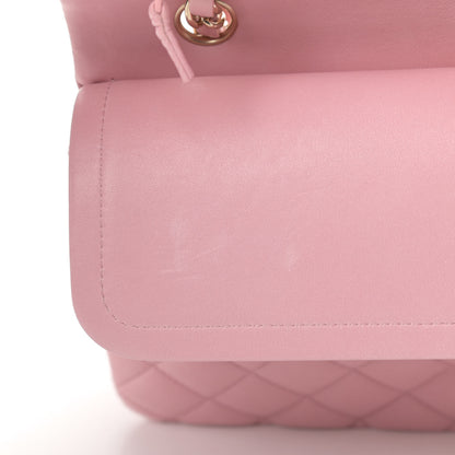 Chanel Lambskin Quilted Medium Double Flap Light Pink 11 of 13