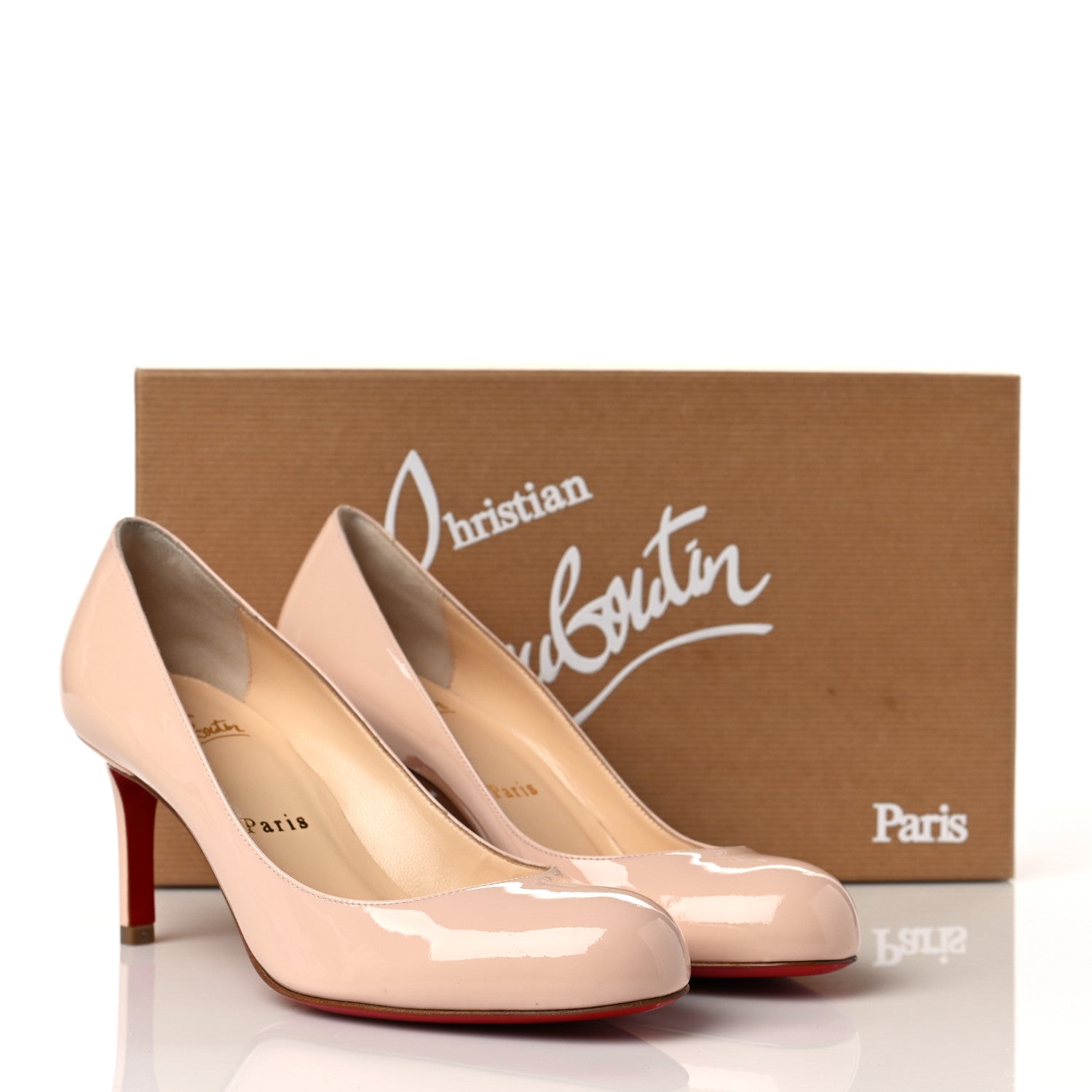 Christian Louboutin Patent Simple 70 Pumps 36 Ballerina 8 of 8
