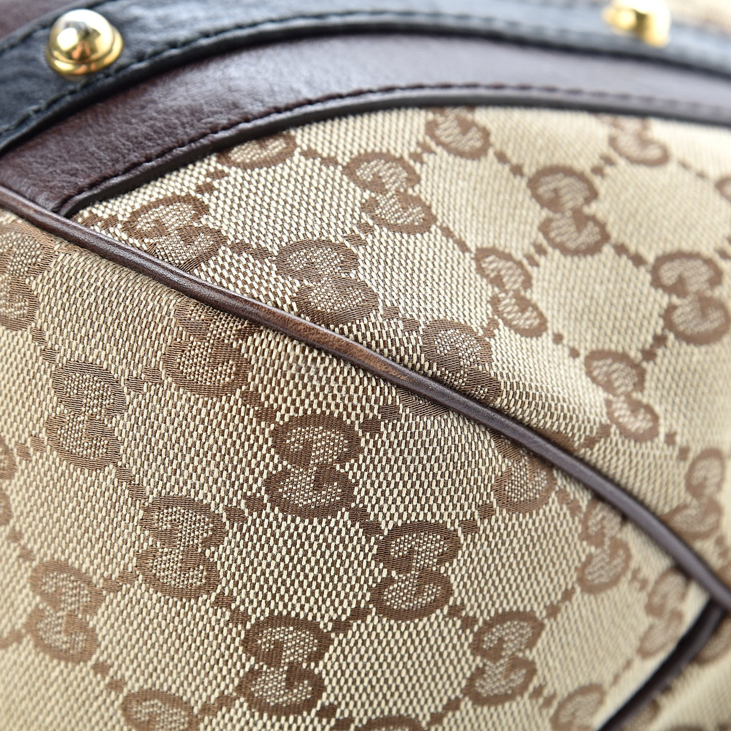 Gucci Monogram Interlocking G Tote Dark Brown 12 of 13