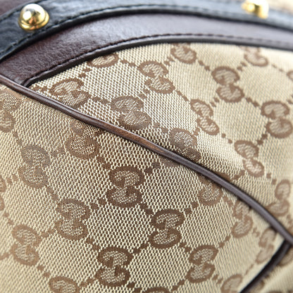 Gucci Monogram Interlocking G Tote Dark Brown 12 of 13