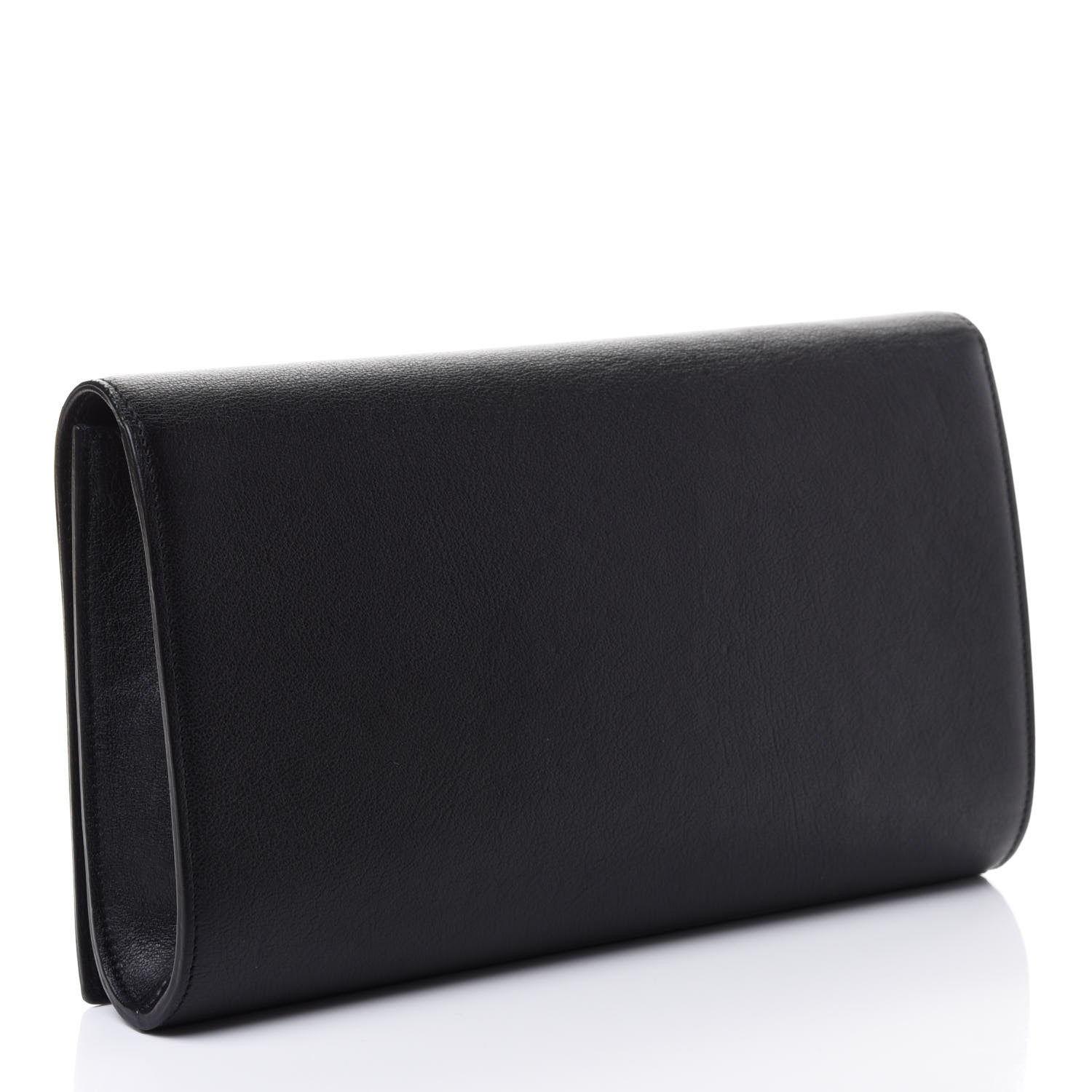 Saint Laurent Calfskin Monogram Large Belle De Jour Clutch Black 2 of 4