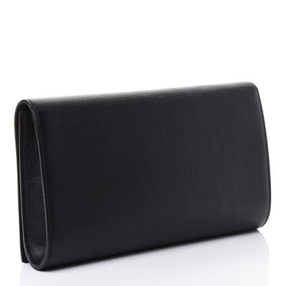 Saint Laurent Calfskin Monogram Large Belle De Jour Clutch Black 2 of 4