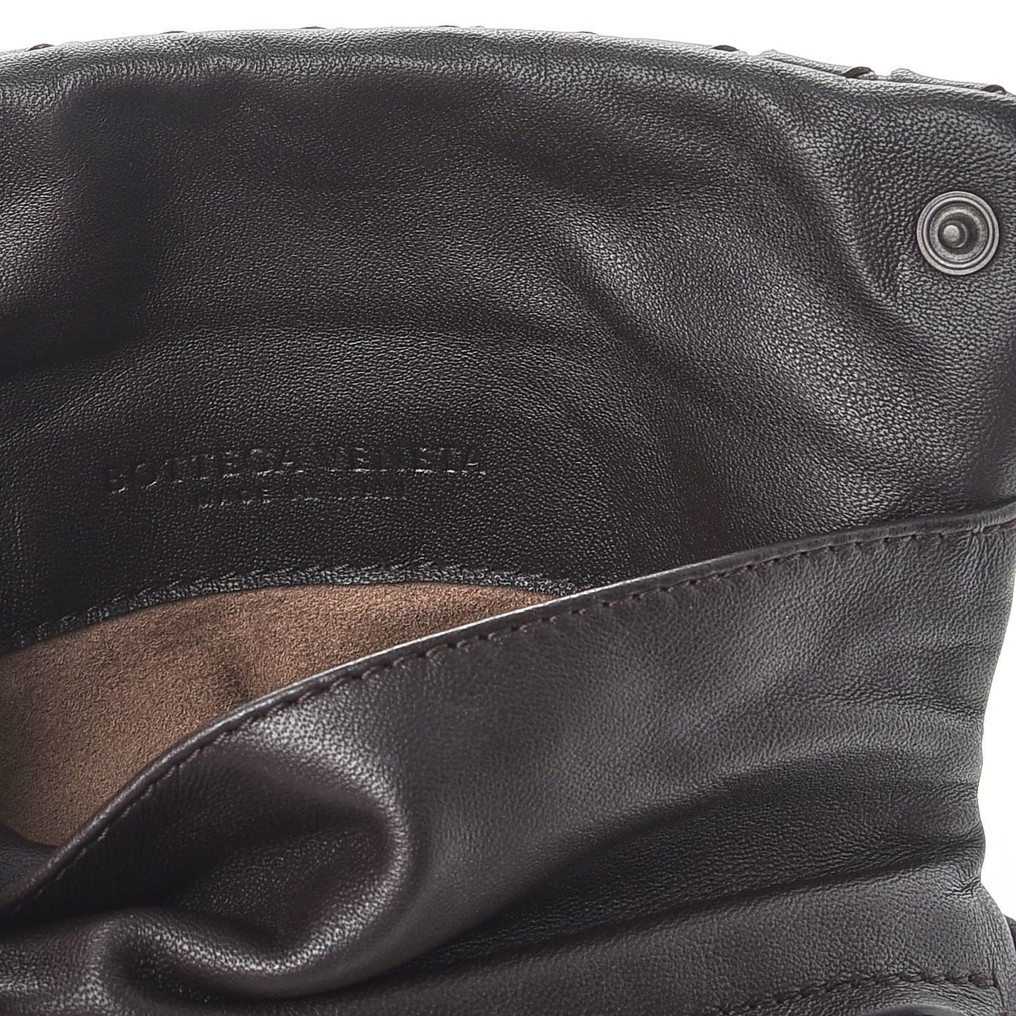 Nappa Intrecciato Mini Messenger Bag Espresso