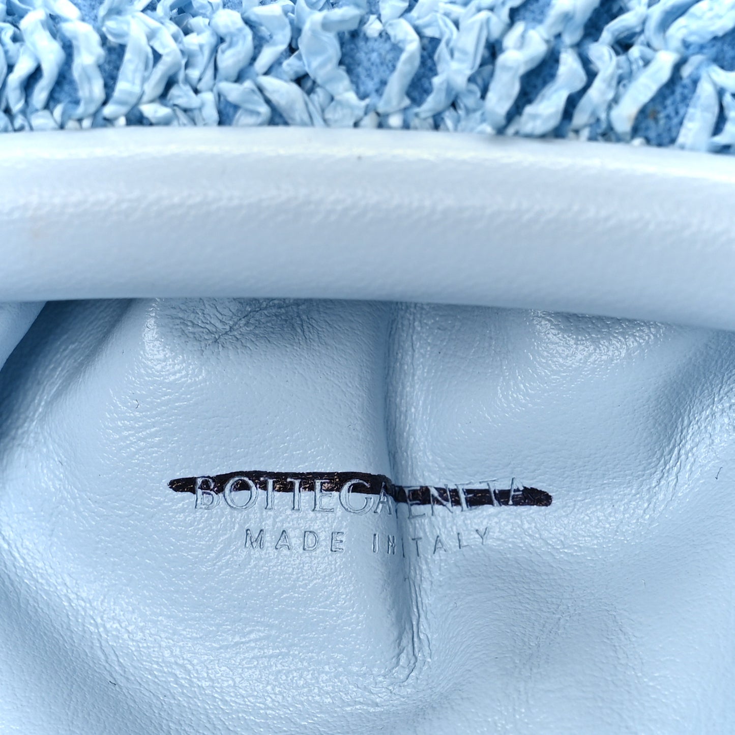 Boucle Curly Raffia The Mini Pouch Bubble