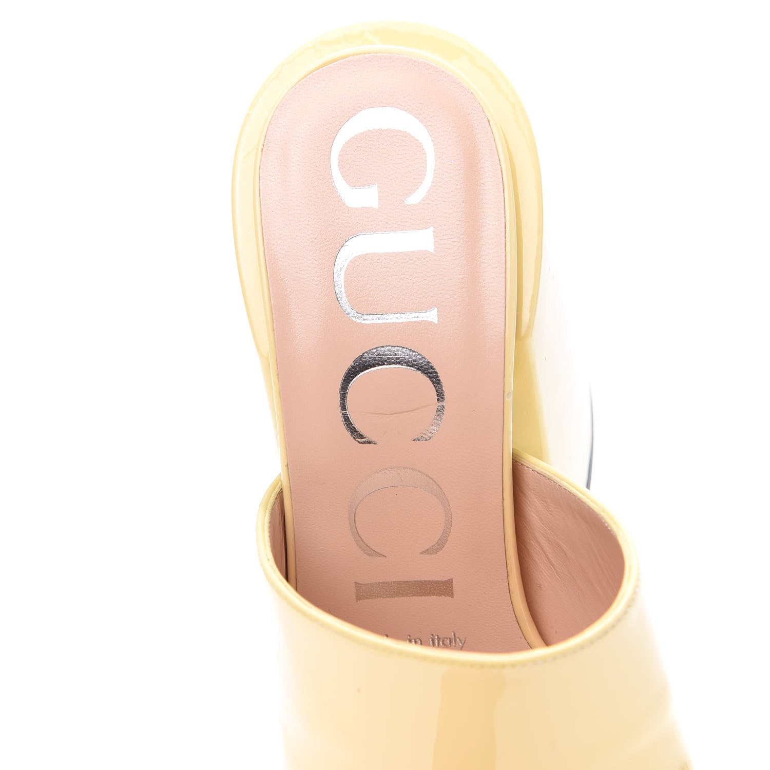 Gucci Patent Lexi Horsebit High-Heel Slide Sandals 36 Burro 6 of 9