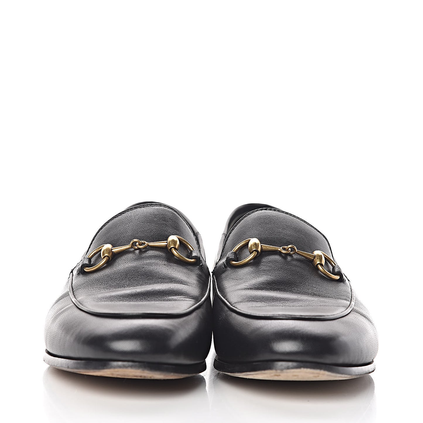 Lambskin Womens Brixton Horsebit Loafers 37 Black