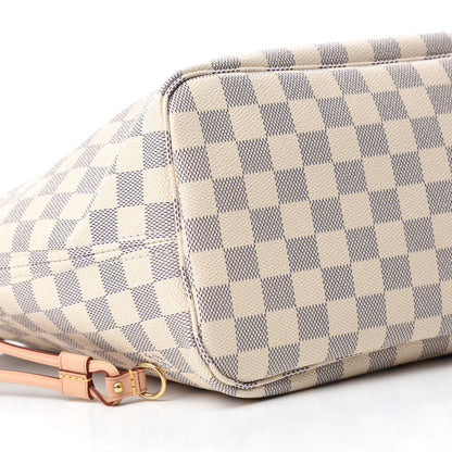 Louis Vuitton Damier Azur Neo Neverfull MM Rose Ballerine 6 of 11