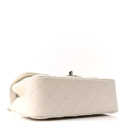 Chanel Iridescent Calfskin Quilted Mini Rectangular Flap White 4 of 10