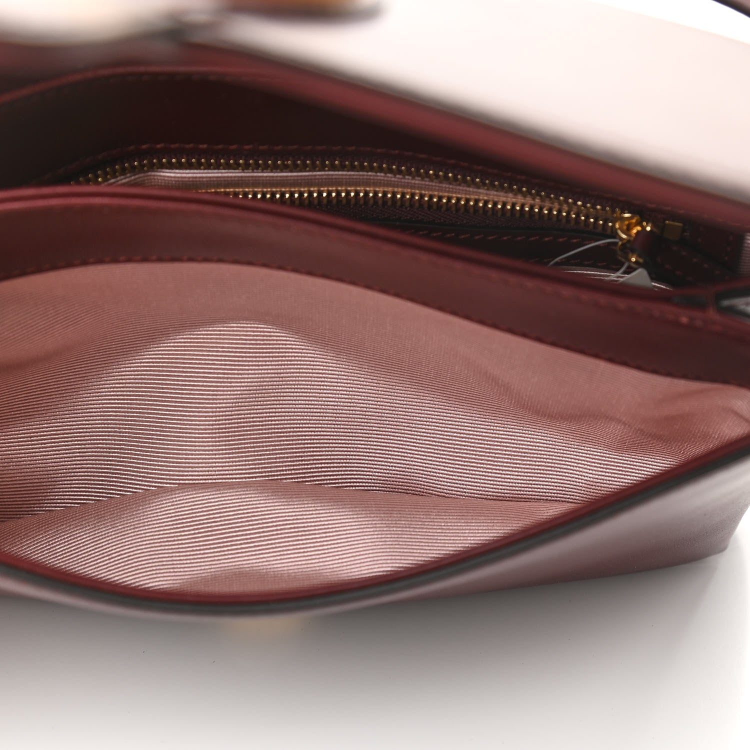 Gucci Vitello Palmellato Lux Small Arli Flap Shoulder Bag Vintage Bordeaux 6 of 12