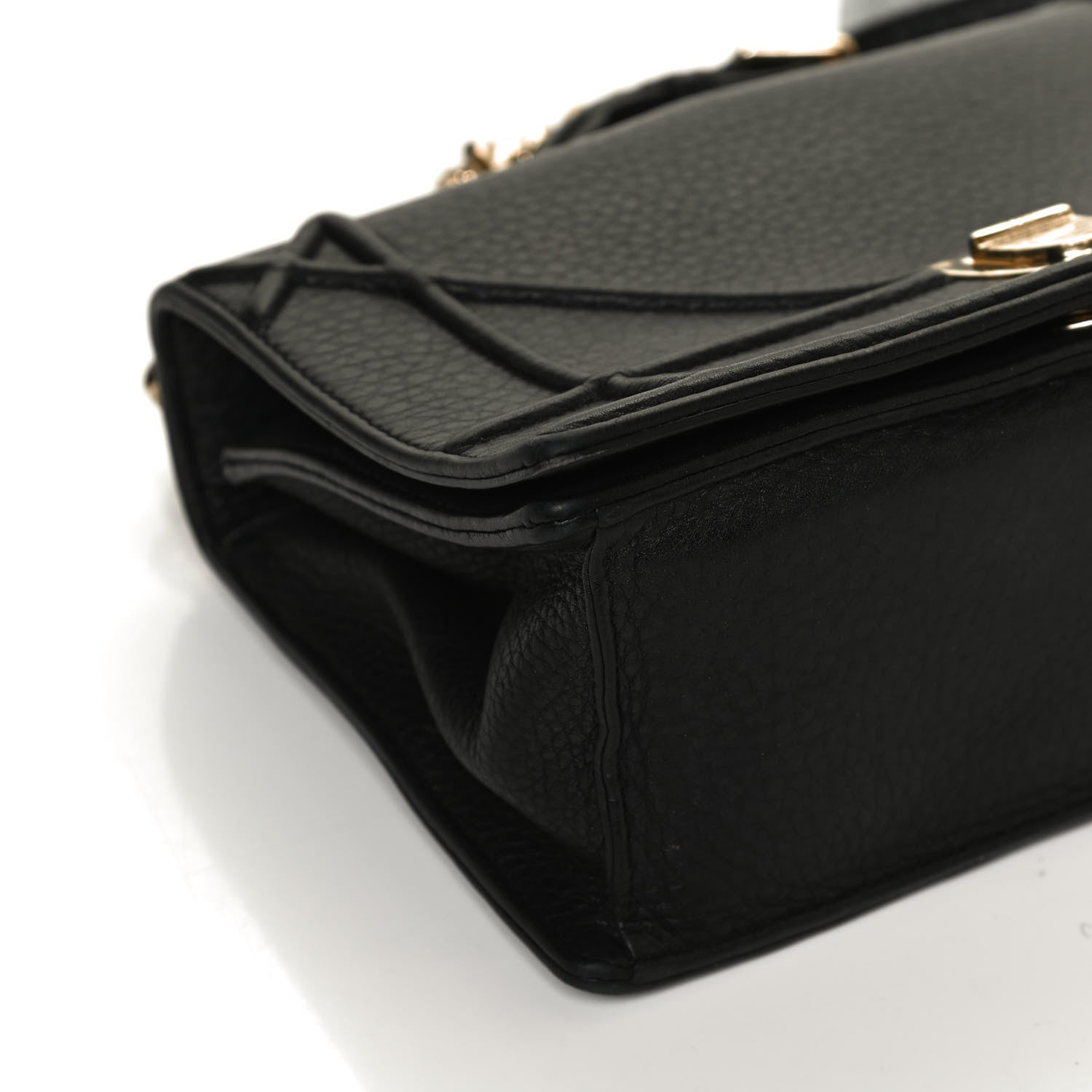 Christian Dior Grained Calfskin Small Diorama Flap Bag Black 11 of 11