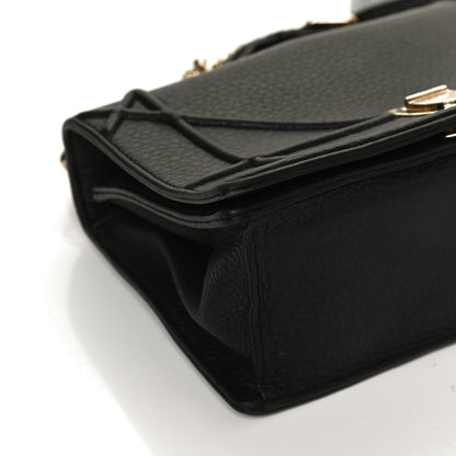 Christian Dior Grained Calfskin Small Diorama Flap Bag Black 11 of 11