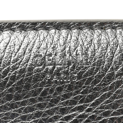 Celine Metallic Calfskin Small Triomphe Wallet Silver 6 of 7