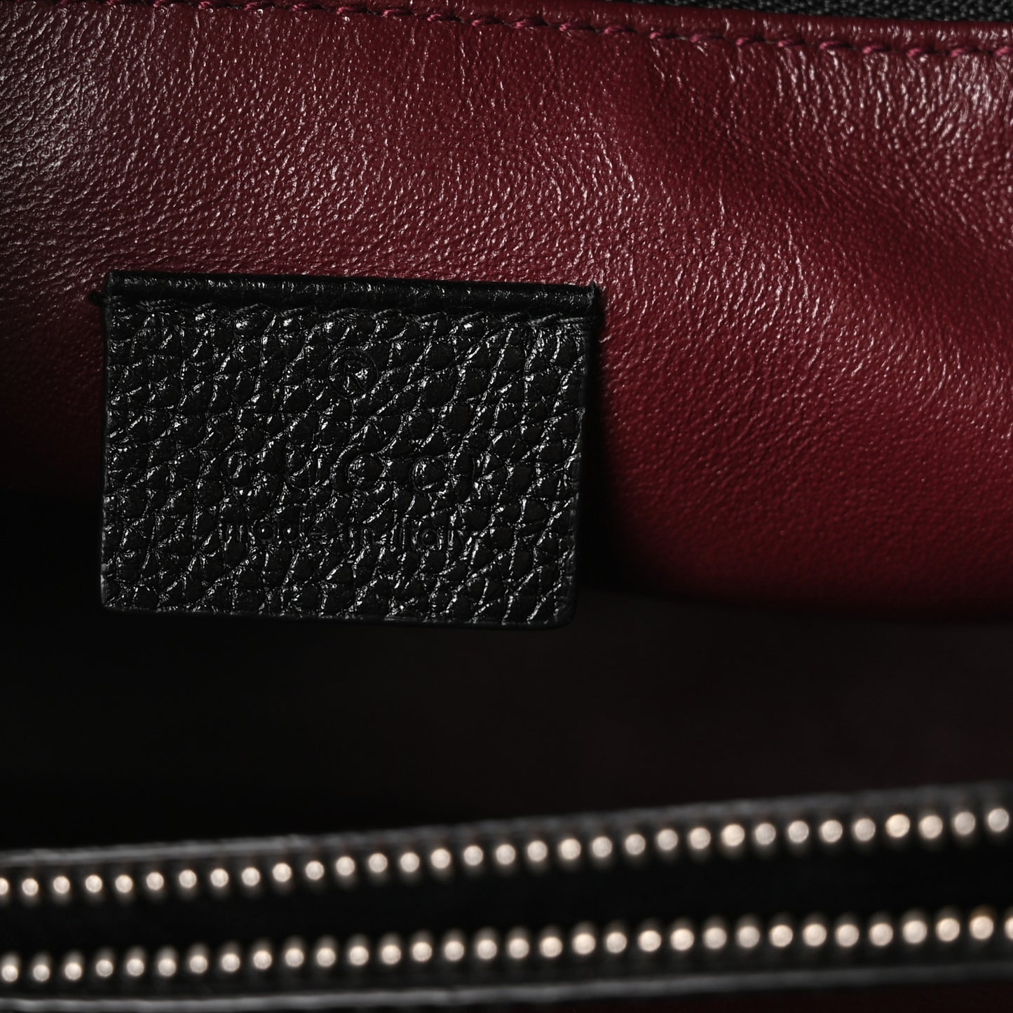 Grainy Calfskin Small Zumi Top Handle Bag Black