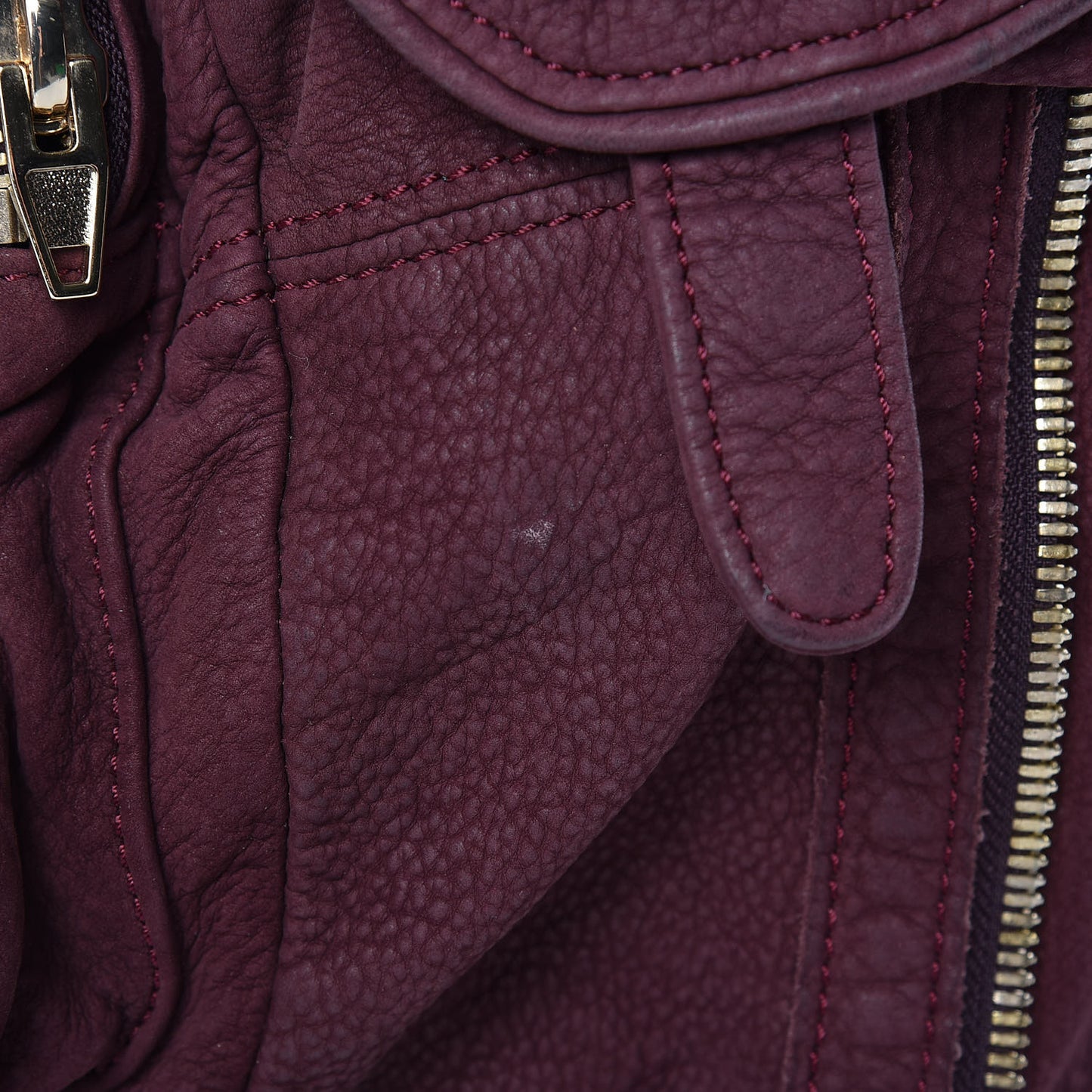 Nubuck Marti Backpack Bag Burgundy