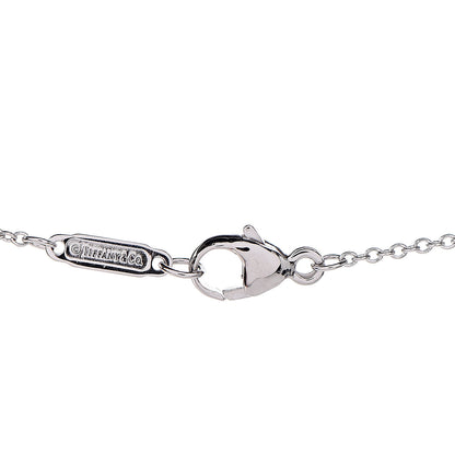 Tiffany Platinum Diamond Double Heart Pendant Necklace 6 of 7